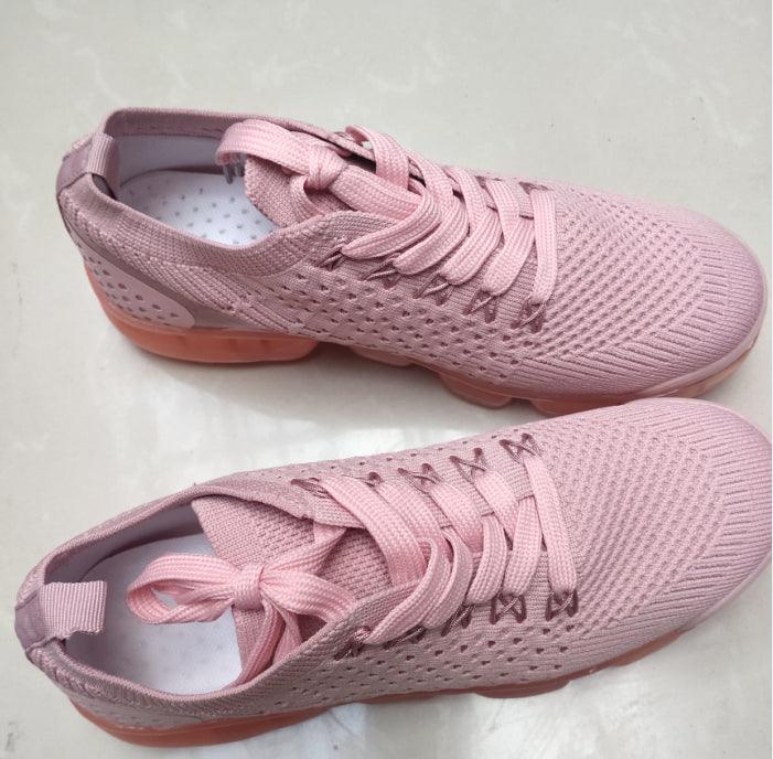 Women's Lightweight Mesh Platform Sneakers Air Cushion Walking Shoes