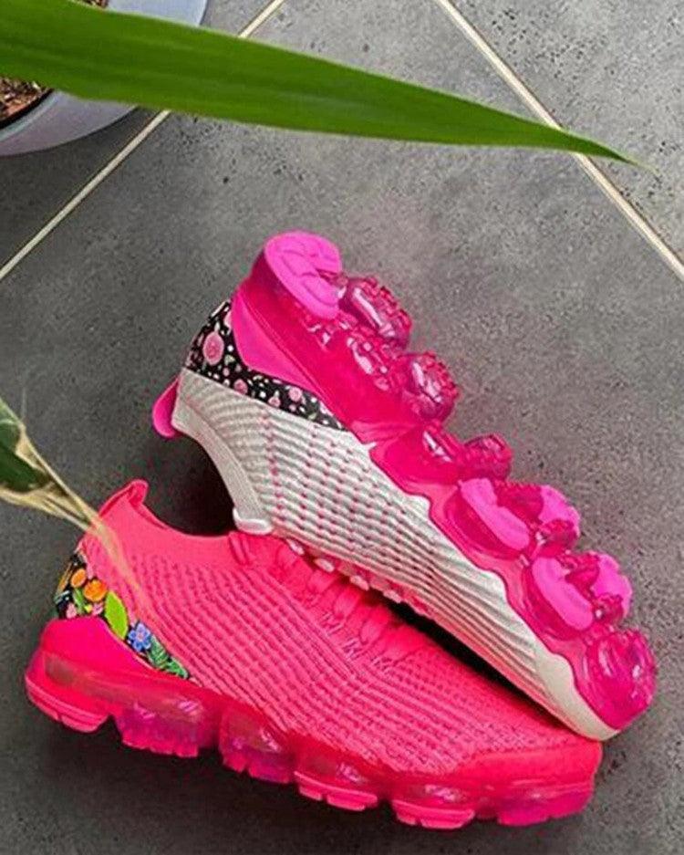 Women's Lightweight Mesh Platform Sneakers Air Cushion Walking Shoes