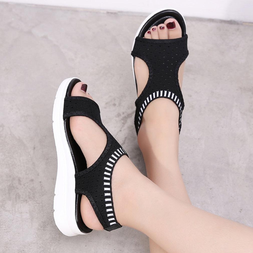 Women’s Platform Sandals Breathable Comfortable Walking Shoes
