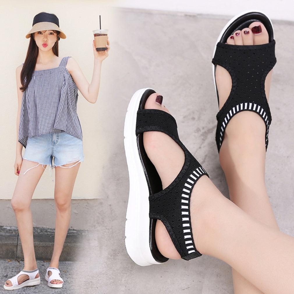 Women’s Platform Sandals Breathable Comfortable Walking Shoes