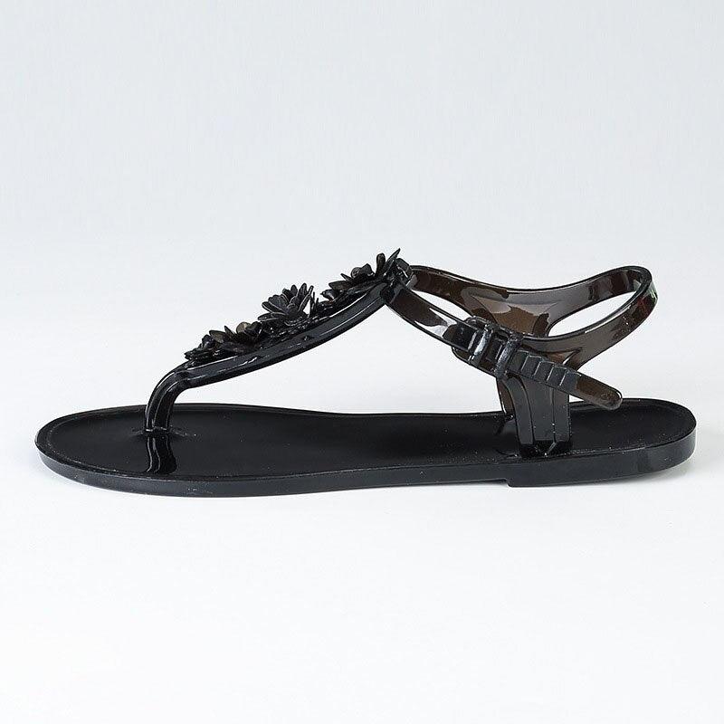 Women’s Floral T-Strap Flip Flops - Casual Beach Slides