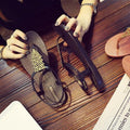 Women’s T-Strap Flat Sandals Casual Beach Thong Slide Shoes