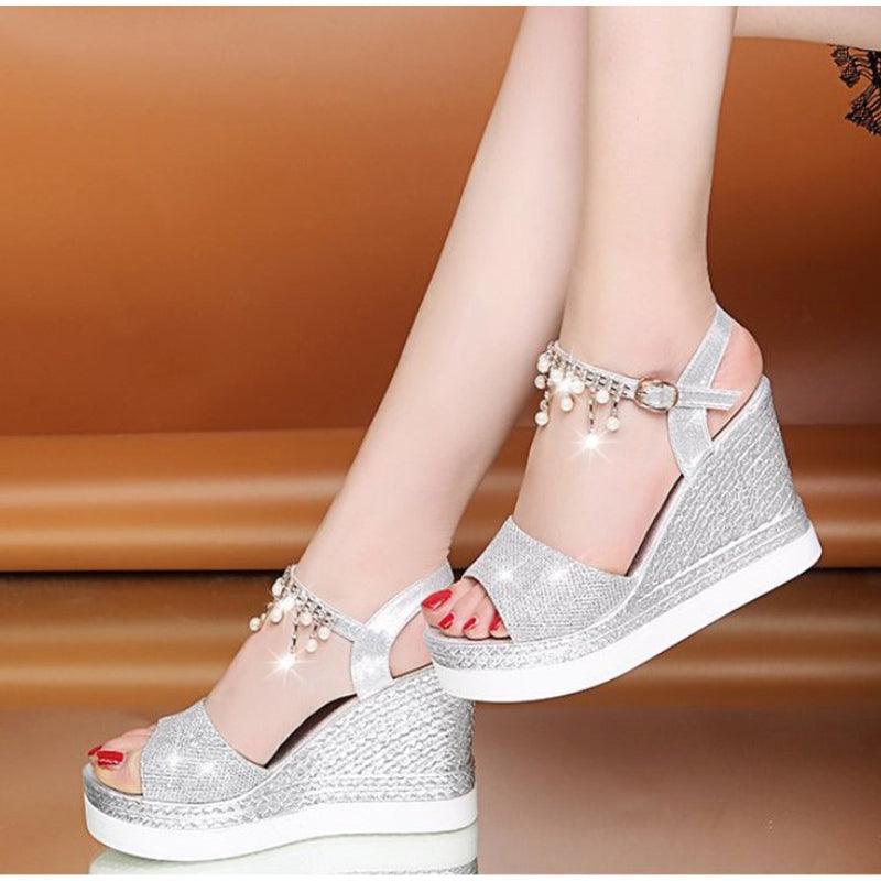 Women’s Summer Platform Espadrille Sandals with Adjustable Buckle