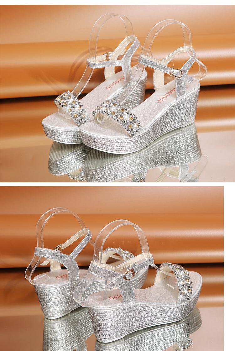 Women’s Summer Platform Espadrille Sandals with Adjustable Buckle
