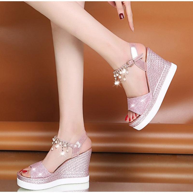 Women’s Summer Platform Espadrille Sandals with Adjustable Buckle