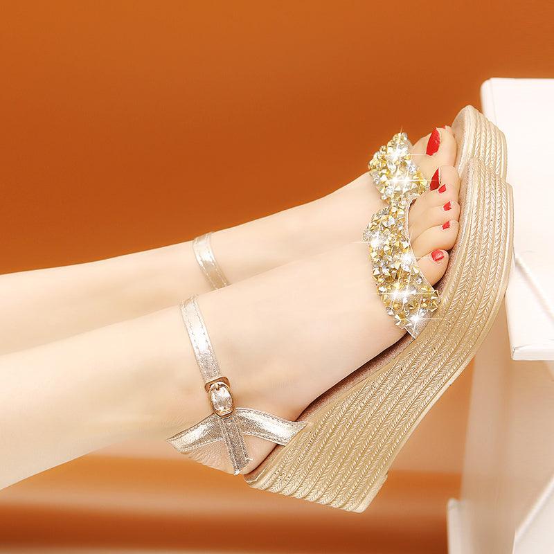Women’s Summer Platform Espadrille Sandals with Adjustable Buckle
