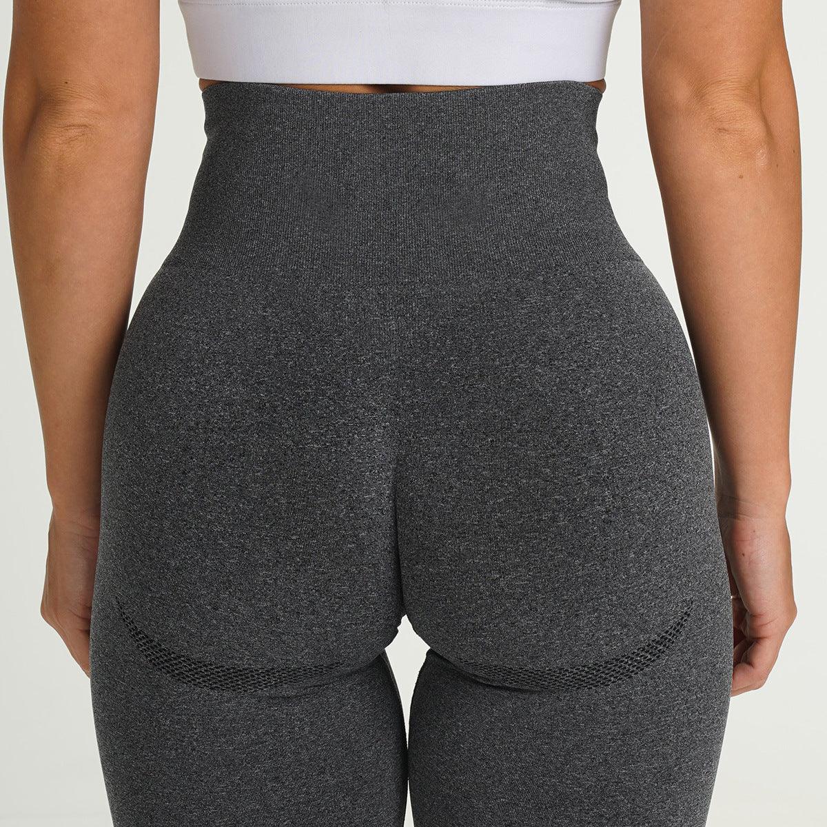 High Waist Seamless Yoga Leggings for Tummy Control & Fitness