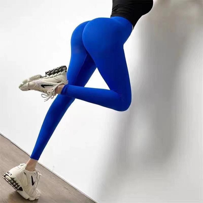 Women's High Waist Seamless Yoga Leggings - Butt Lifting Pants