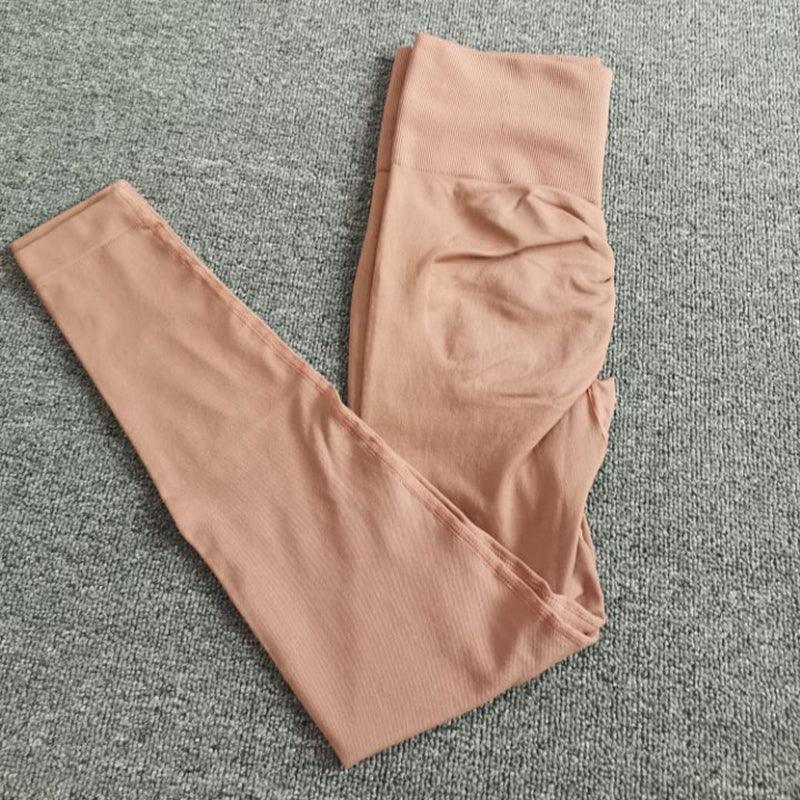 Women's High Waist Seamless Yoga Leggings - Butt Lifting Pants