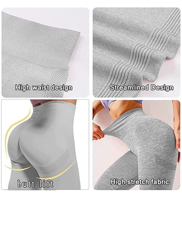 High Waist Seamless Yoga Leggings Push Up Fitness Workout Pants