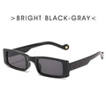 Minimalist Small Rectangle Sunglasses for Women UV400 Protection