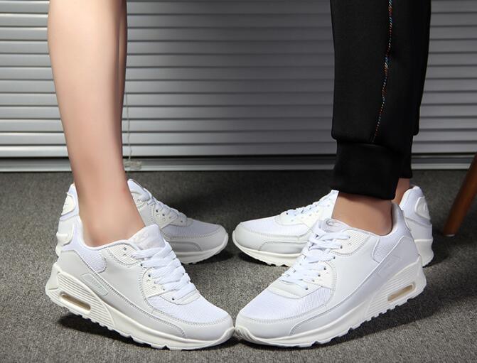 Women’s Breathable Platform Sneakers Green Black Pink Air Cushion