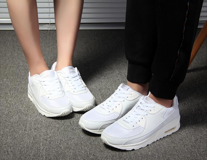 Women’s Breathable Platform Sneakers Green Black Pink Air Cushion