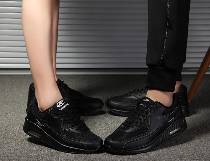 Women’s Breathable Platform Sneakers Green Black Pink Air Cushion