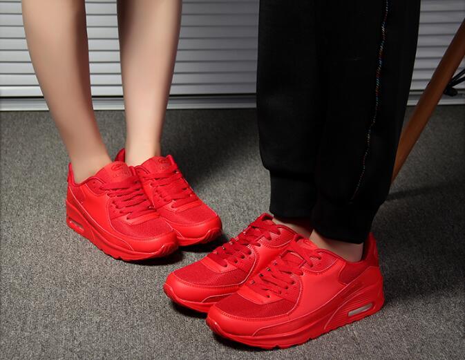 Women’s Breathable Platform Sneakers Green Black Pink Air Cushion