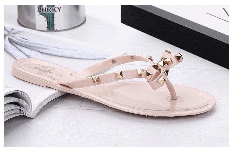 Women's Comfortable Flat Thong Sandals Casual Beach Slides