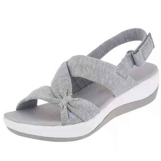 Women’s Bow-Knot Platform Sandals Casual Open Toe Beach Shoes