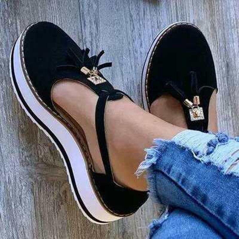 Women's Stevvex casual platform sandals featuring a closed-toe design and adjustable buckle strap.