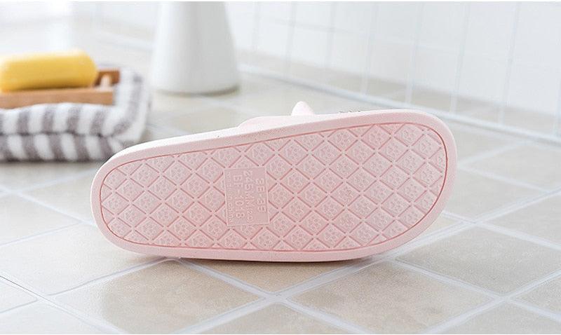 Women’s Kawaii Cat Platform Slide Sandals – Soft Sole Beach Slippers