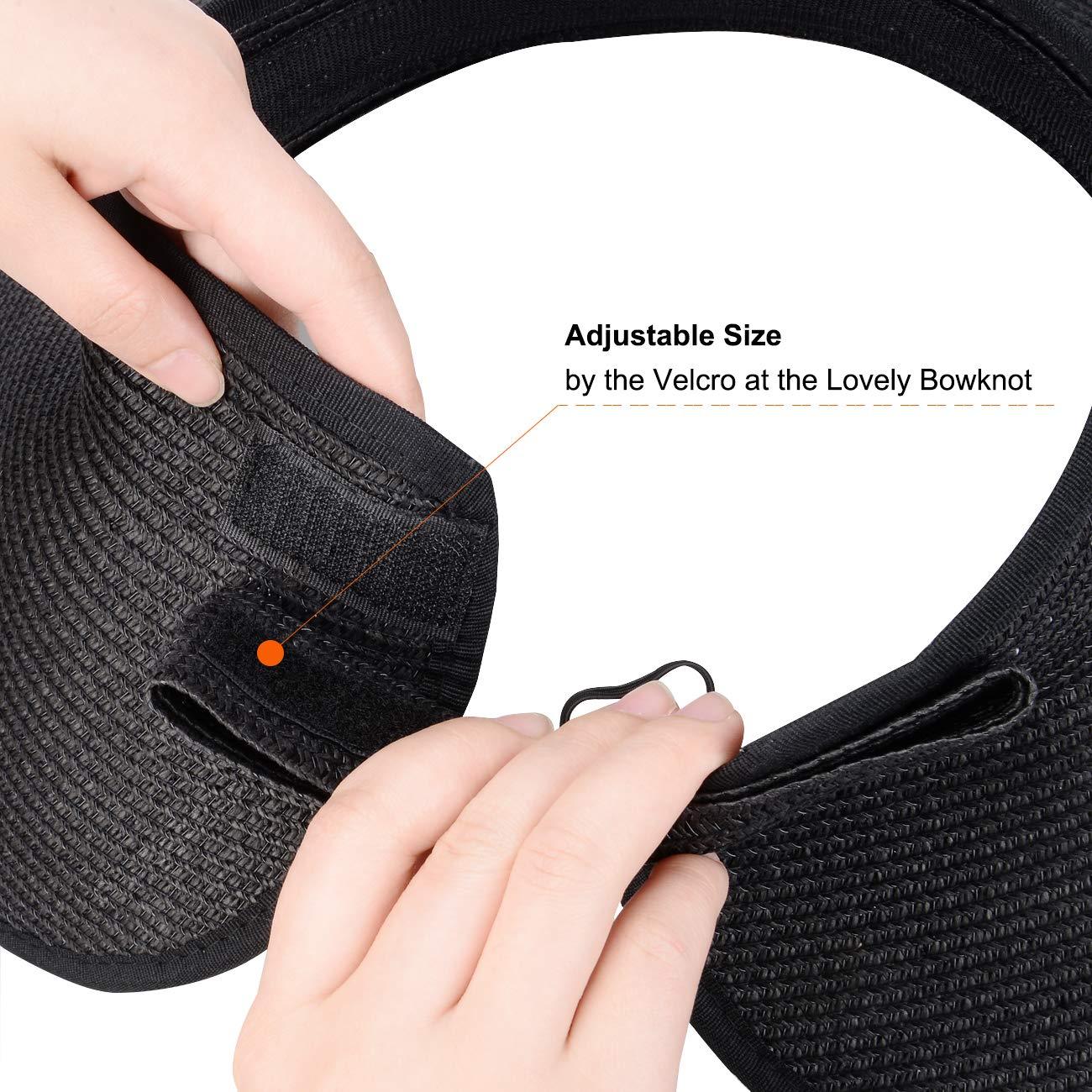 Foldable Wide Brim Sun Visor Hat for Women - UV Protection Beach Hat