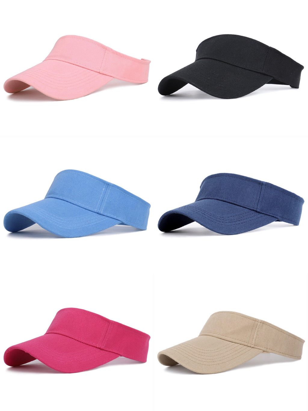 Women's Elegant Sun Visor Hat – Lightweight Packable UV Beach Hat