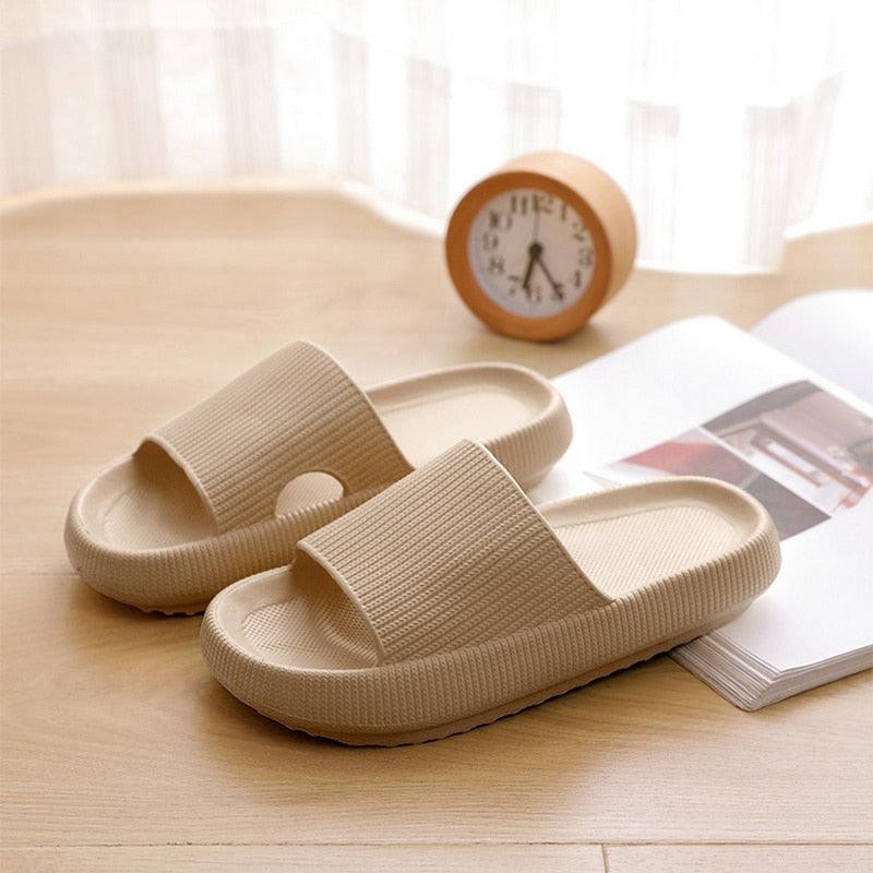 Women's Thick Platform EVA Slide Sandals Open Toe Soft Home Slippers