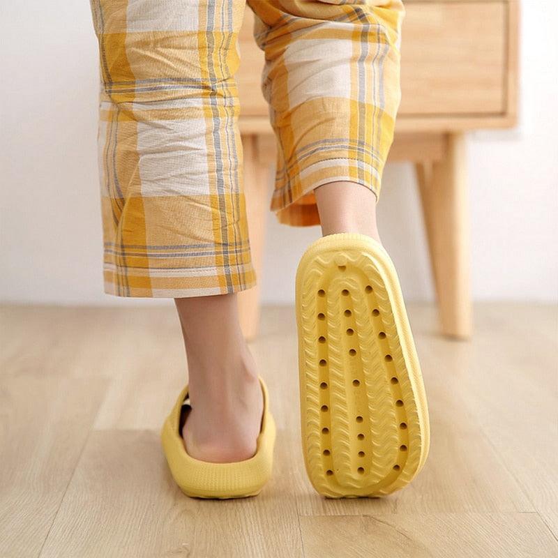 Women's Thick Platform EVA Slide Sandals Open Toe Soft Home Slippers