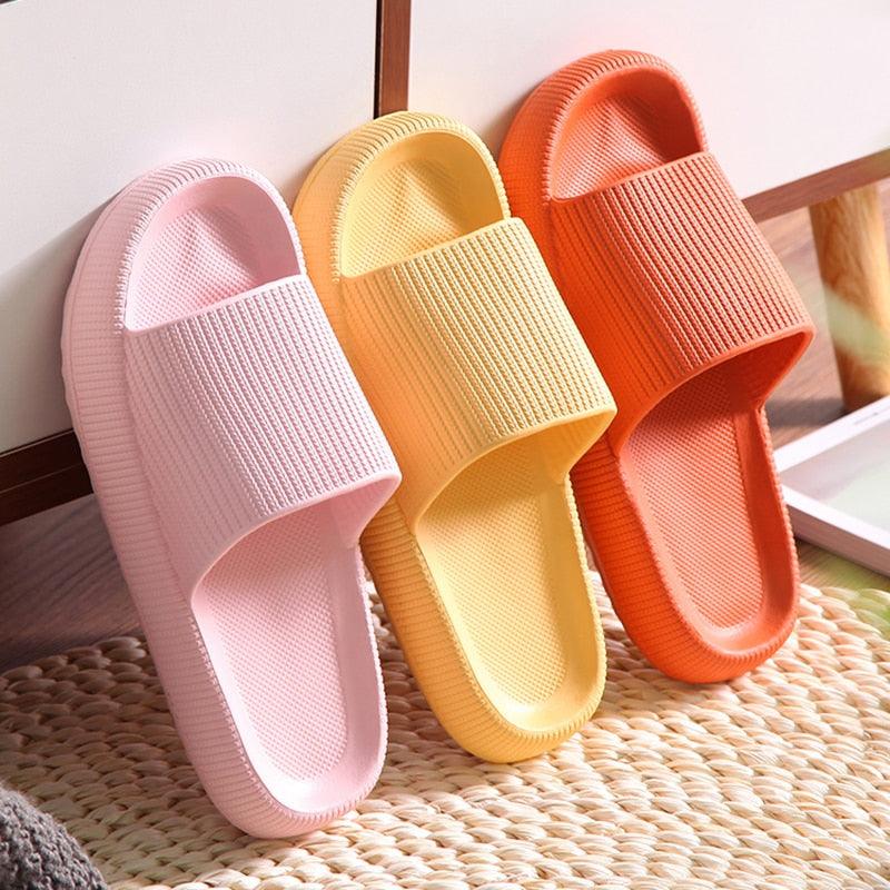 Women's Thick Platform EVA Slide Sandals Open Toe Soft Home Slippers