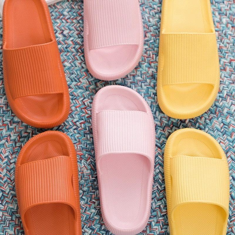 Women's Thick Platform EVA Slide Sandals Open Toe Soft Home Slippers