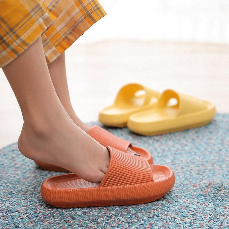 Women's Thick Platform EVA Slide Sandals Open Toe Soft Home Slippers
