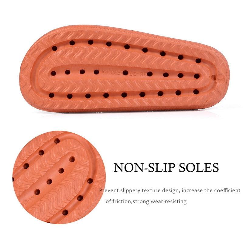 Women's Thick Platform EVA Slide Sandals Open Toe Soft Home Slippers
