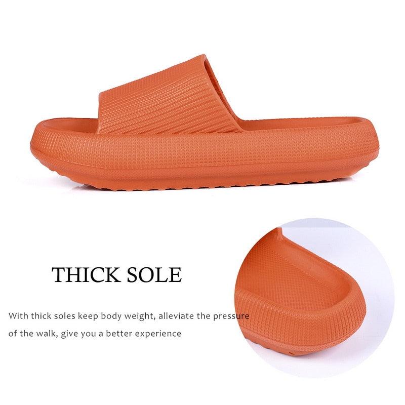 Women's Thick Platform EVA Slide Sandals Open Toe Soft Home Slippers