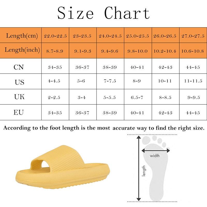 Women's Thick Platform EVA Slide Sandals Open Toe Soft Home Slippers