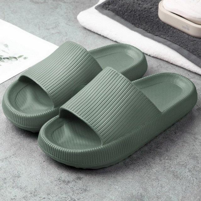 Women's Thick Platform EVA Slide Sandals Open Toe Soft Home Slippers