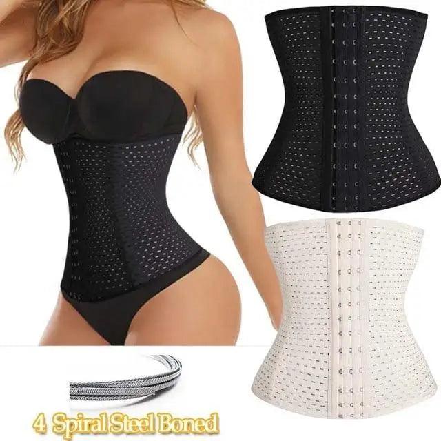 Women's Waist Cincher Shapewear Slimming Belt with Spiral Boning