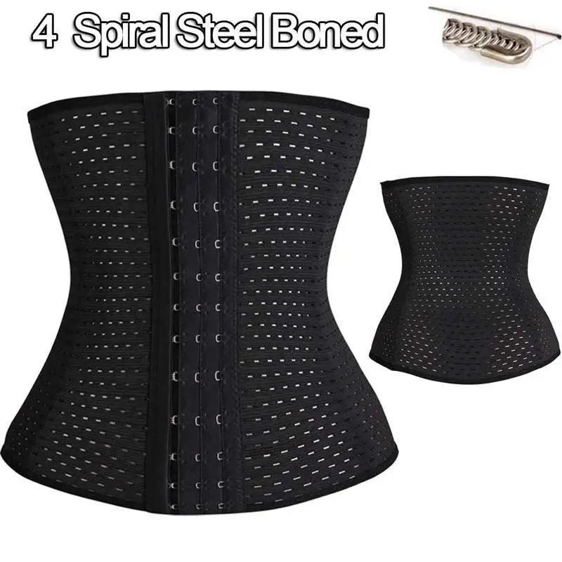 Women's Waist Cincher Shapewear Slimming Belt with Spiral Boning