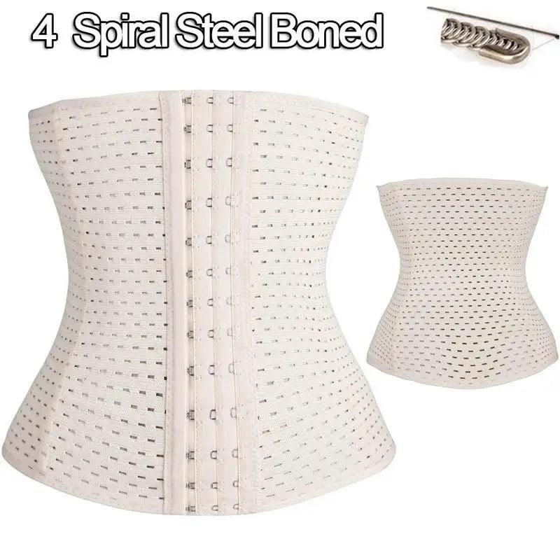 Women's Waist Cincher Shapewear Slimming Belt with Spiral Boning