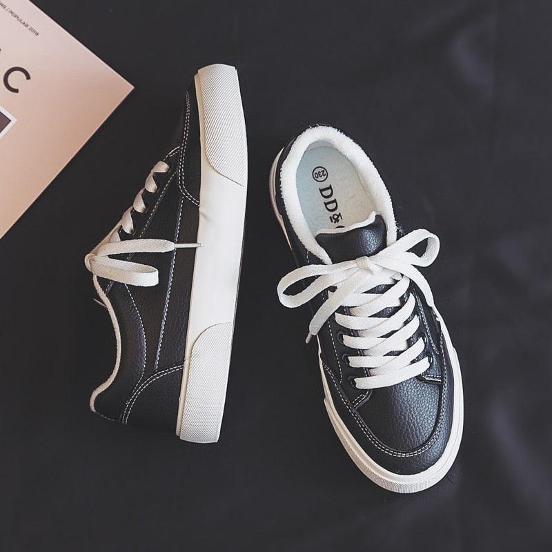 Women’s White Business Sneakers Lightweight Casual Platform Shoes