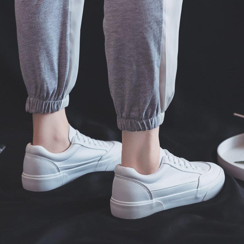Women’s White Business Sneakers Lightweight Casual Platform Shoes