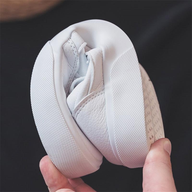 Women’s White Business Sneakers Lightweight Casual Platform Shoes