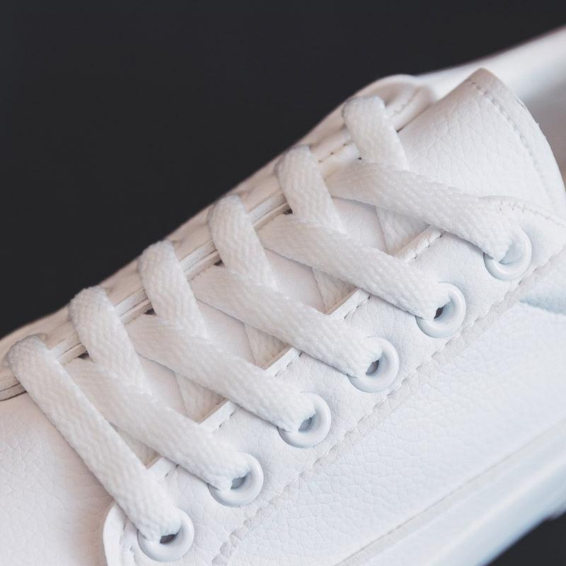Women’s White Business Sneakers Lightweight Casual Platform Shoes
