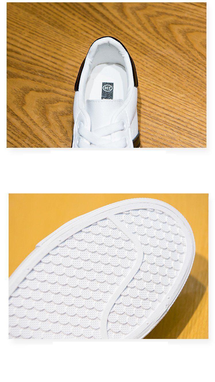 Women's White Casual Lace-Up Sneakers - Comfortable Eco Leather Flats