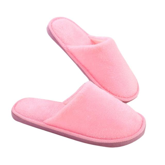 Plush Heart Slippers for Women & Girls - Soft Indoor House Shoes