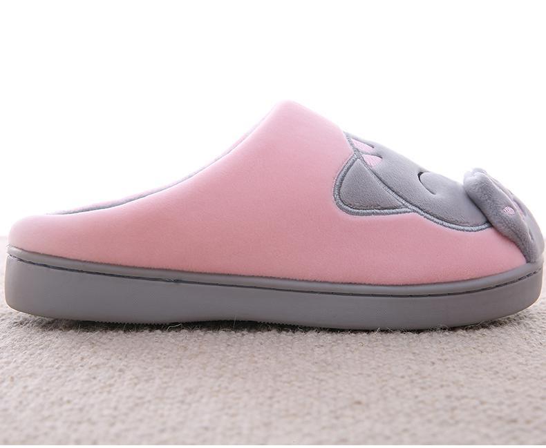Women's Cat Face Furry Slippers – Soft Plush Warm House Shoes