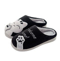 Women’s Memory Foam Cat Slippers with Waterproof Rubber Sole