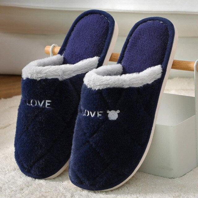 Memory Foam Women's Winter Slippers Anti-Slip Soft Indoor House Shoes