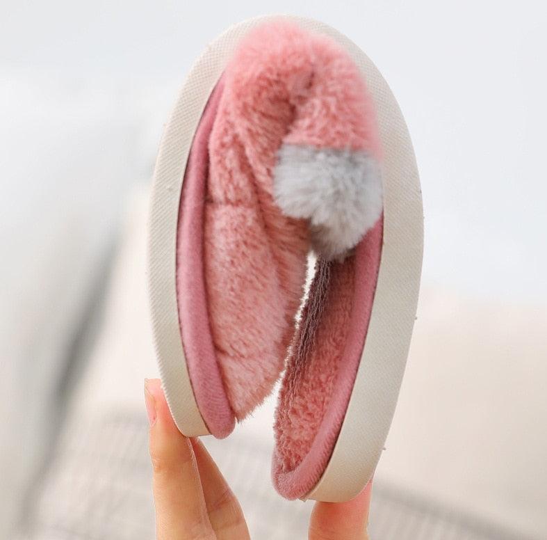 Memory Foam Women's Winter Slippers Anti-Slip Soft Indoor House Shoes