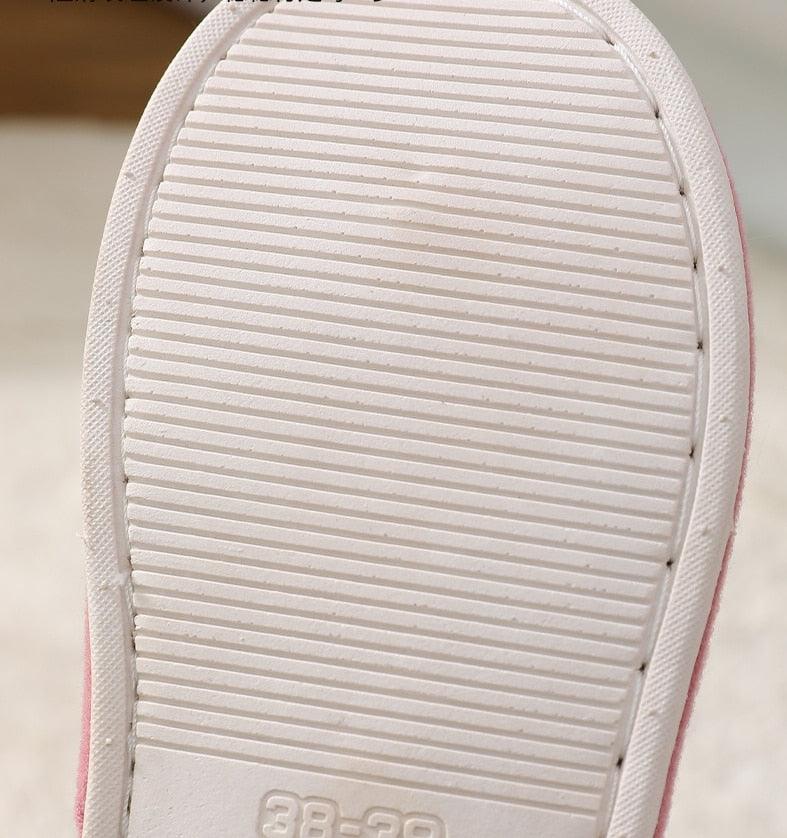 Memory Foam Women's Winter Slippers Anti-Slip Soft Indoor House Shoes