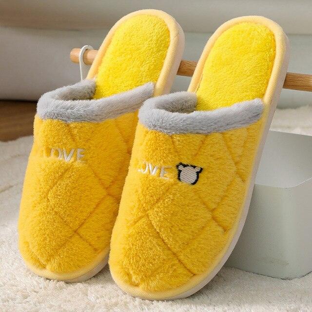 Memory Foam Women's Winter Slippers Anti-Slip Soft Indoor House Shoes