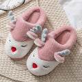 Plush Elk Slippers for Men & Women
